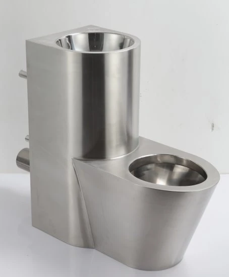 Stainless Steel One Piece Toilet Basin Combination Stainless Steel One Piece Toilet Basin Combination